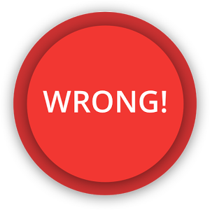 wrong button